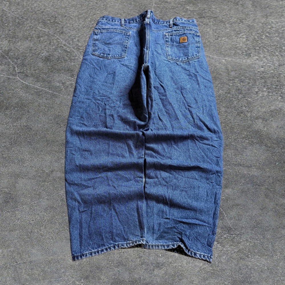 Vintage Carhartt‎ Relaxed Baggy Y2K Fit Archive Grunge Work Denim Jeans 42x30